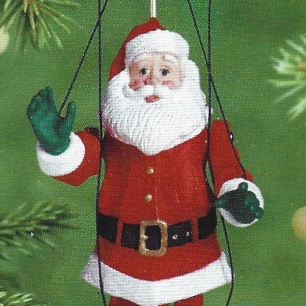 Hallmark Keepsake Christmas Ornament Santa Claus Marionette 2001 Collectible